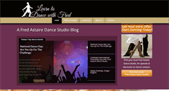 Desktop Screenshot of learntodancewithfred.com